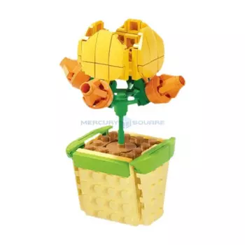 Конструктор MOC KY81124 Lotus Japonicus, модель с языком цветов, строительные блоки, ботаническая коллекция, идеи для украшения, подарок