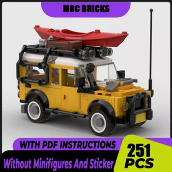 Конструктор Moc Mini Defender 110, модульный конструктор автомобиля, конструктор «сделай сам»