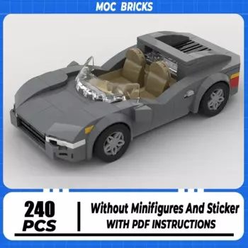 Конструктор Moc, модель скоростных автомобилей чемпиона, технология модульной конструкции супер спортивного автомобиля, конструктор «сделай сам» для сборки, игрушки в подарок