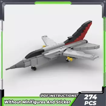 Конструктор Moc, модель Военного Истребителя 1:72, модульные блоки «Торнадо ADV», технология F.3, подарки, рождественские игрушки, Наборы «сделай сам» в сборе