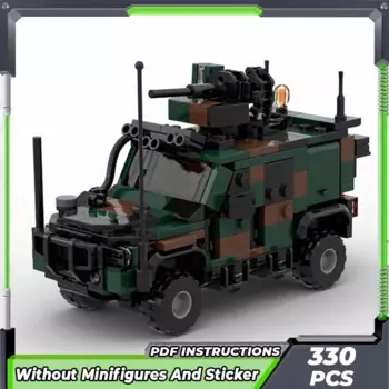 Конструктор Moc, модель военного автомобиля, Итальянская армия, технология LMV, модульные блоки, подарки, игрушки для детей, Наборы для творчества