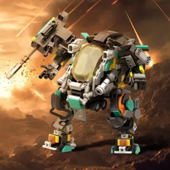 Конструктор MOC Mr.DOUBLE Robot, Бесстрашная броня, боевой робот, игрушка «сделай сам», креативный подарок на день рождения для детей