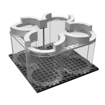 Конструктор MOC Space ecraft Apollos 11 Saturn V, конструктор с кронштейном, ракетка, пусковая подставка, игрушки для детей, подарки