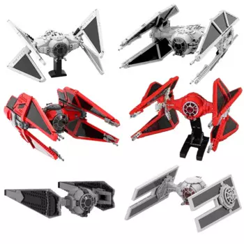 Конструктор MOC Star из фильма «космический корабль», имперский галстук, перехват, Звездные бойцы, наборы строительных блоков, детские игрушки, рождественский подарок для мальчиков