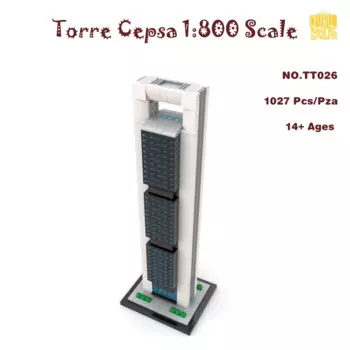 Конструктор MOC TT026 в масштабе 1:800, с рисунком PDF