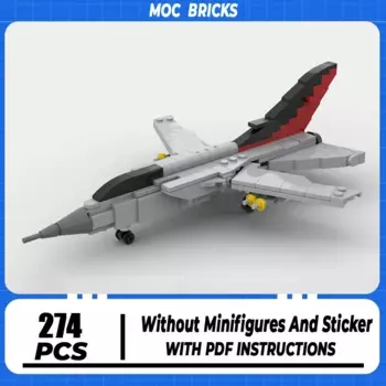 Конструктор Moc, Военная серия, масштаб 1:72, Panavia Tornado ADV F.3, модель самолета, технология, кирпичи, сборка, истребитель, игрушки