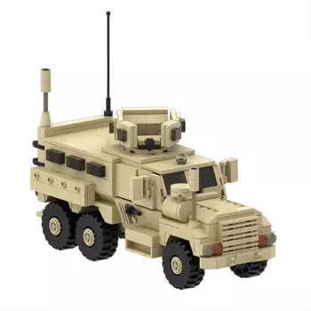Конструктор MOC Военная серия, молния, защита засады, автомобили, строительные блоки, головоломка, игрушка, набор для сращивания мелких частиц, праздник, день рождения