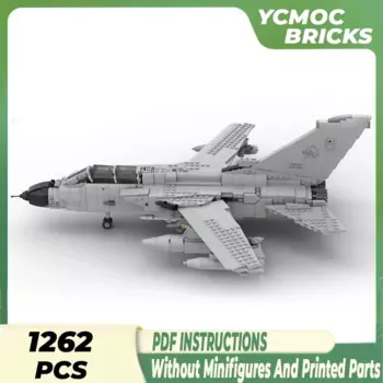 Конструктор Moc в стиле милитари, модульные блоки Panavia Tornado ECR Fighter, подарки, рождественские игрушки, Наборы «сделай сам» в сборе