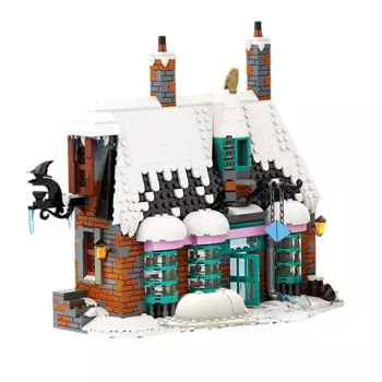 Конструктор MOC Wizarding в стиле деревни, комплект строительных блоков для фильмов, уличных деревьев, коттеджей, Гарри, фотография, модель детской модели, подарок на день рождения
