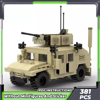Конструктор Moc военная модель военный автомобиль M1114 технология модульные блоки подарки игрушки для детей наборы «сделай сам» сборка