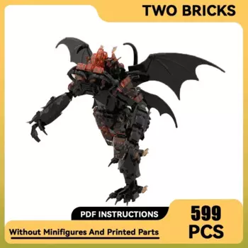 Конструктор Moc волшебные кольца, модель монстров из фильма Balrog, технологические кирпичи, сборка «сделай сам», уличные игрушки, подарки для детей