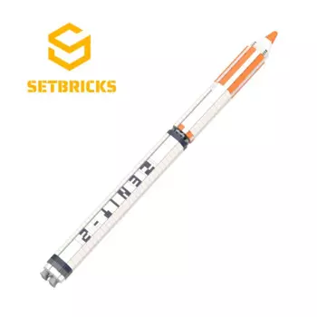 Конструктор MOC Zenit - 2 Rocket (масштаб 1:110), набор строительных блоков, наука, космос, исследование, транспортное средство, игрушки для детей, подарки