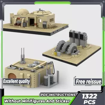 Конструктор Moc, Звездная модель фильма, фронтальная линия, модульные Конструкторы для жилых помещений, подарок, рождественские игрушки, Наборы «сделай сам» в сборе