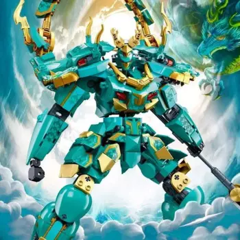 Конструктор Sluban Qinglong King Mecha, Классическая фигурка Mecha, набор конструкторов, сборная развивающая игрушка для детей, праздничные подарки