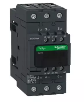 Контактор LC1D50AM7C LC1D50AM7, TeSys Deca, 3P(3 NO), AC-3/AC-3e, от 0 до 440 В, 50 А, катушка 220 В переменного тока, 50/60 Гц