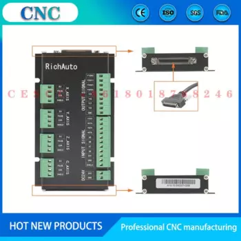 Контроллер ЧПУ RichAuto DSP A11E/A18 3-осевой 4-осевой wiringboard A12/A15 Подлинная сигнальная линия и соединительная плата