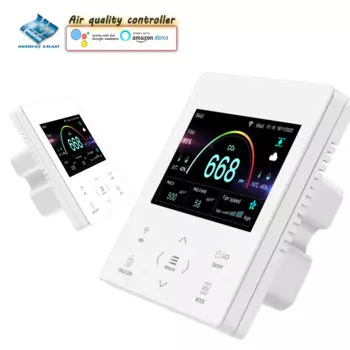 Контроллер CO2 и PM2.5,CO2 и VOC, регулировка качества воздуха, панель для домашней вентиляционной системы EC 0-10V/AC, умное регулирование Wi-Fi
