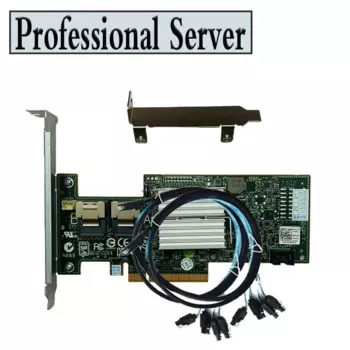 Контроллер Dell H200 IT, SATA / SAS SAS2008 HBA, RAID 6 Гбит/с, PCIe x8 LSI 9211-8i M1015 ZFS freцены unRAID + 2 кабеля SATA