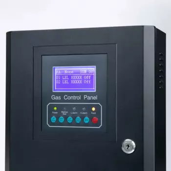 Контроллер детектора газа с 4 каналами для управления 4 детекторами газа, используемыми в промышленности.
