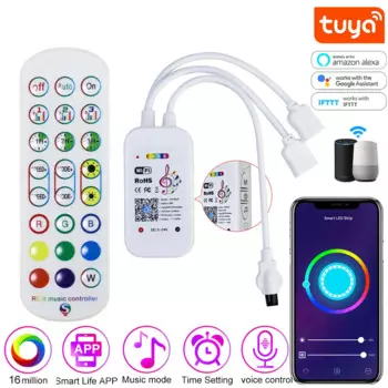 Контроллер для светодиодсветильник ленты RGB, 4 контакта, 5-24 В, ИК-пульт ДУ, Bluetooth, Wi-Fi