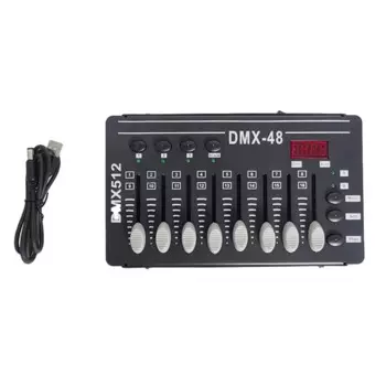 Контроллер DMX, 1 шт., мини-Консоль управления освещением для диджея Dmx512, светодиодный Stage, лазерный проектор, движущаяся головка, холодный дым