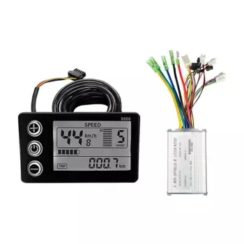 Контроллер двигателя электровелосипеда LCD866 для 36 В/48 в 250 Вт/350 Вт, ЖК-дисплей, комплект аксессуаров для электрического велосипеда, скутера