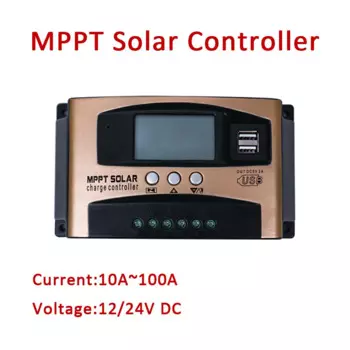 Контроллер Mppt для солнечной батареи, USB-порт, 12/24 В постоянного тока, зарядное устройство с ЖК-дисплеем, бытовая техника, 100 А, 30 А, 40 А, 50 А, 60 А