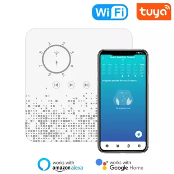 Контроллер орошения Tuya, Wi-Fi, интеллектуальный, таймер, 8 зон, автоматическое устройство орошения, совместим с голосовым помощником Alexa, Google Home