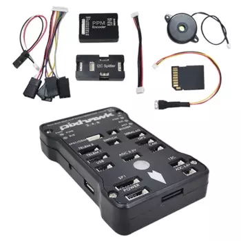 Контроллер полета Pixhawk PX4 Autopilot PIX 2.4.8 32 бит + зуммер 4G SD + предохранительный переключатель + расширительный модуль разделителя I2C + USB-кабель