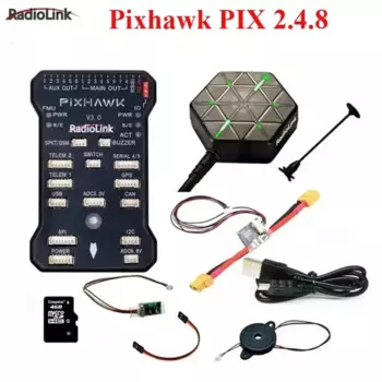 Контроллер полета Radiolink Pixhawk PIX 2.4.8 APM 32 бит FC с GPS M8N SE100 для радиоуправляемого дрона квадрокоптера/6-8 Axis Multirotor
