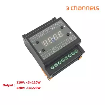 Контроллер яркости DMX302 для светодиодных панелей, 3 канала, 1 А/ч