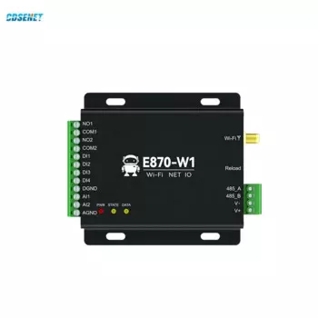 Контроллер-шлюз для сбора данных с поддержкой Wi-Fi, Интернета Ethernet RS485 CDSENT 4DI + 2DO + 2AI E870-W1 TCP/UDP/MQTT, протокол Modbus DC 8 ~ 28V