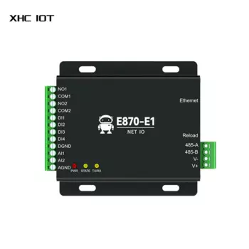 Контроллер захвата Edge, шлюз IO, Ethernet RS485, 4DI, 2DO, 2AI, XHCIOT, E870-E1 Modbus, DC 8 ~ 28V CP/UDP/MQTT