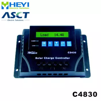 Контроллер заряда и разряда солнечной батареи C4830-20 с ЖК-дисплеем, 20 А, 48 В, контроллер солнечной энергии, защита от переразряда ШИМ