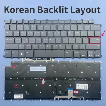 Корейская клавиатура с подсветкой для LG 14Z90Q 14Z90Q-K 14Z90Q-G 14Z90Q-V 14Z90Q-K.AAB6U1 14Z90Q-V.AP75A Series KR макет
