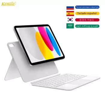 Корейская Волшебная клавиатура Folio для iPad 10-го поколения 10,9 2022, клавиатура с сенсорной панелью, Оригинальная клавиатура для iPad 10-го 10-го. 9, клавиатура с арабским языком