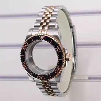 Корпус часов Fenya 40 мм, 20 мм, 5-звенный браслет для Seiko Nh35 Nh34 Nh36 Nh38 Eta 2824 Miyota 8215, механизм 28,5 мм, сапфировое стекло