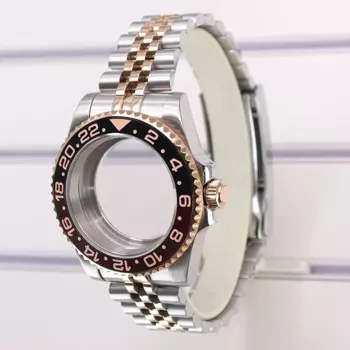 Корпус часов Fenya 40 мм, юбилейный браслет с сапфиром для Seiko Nh35 Nh36 Nh34 Nh38 Eta 2824 Miyota 8215 28,5 мм, керамический безель Rootbeer