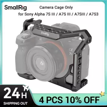 Корпус для камеры SMALLRIG только для Sony Alpha 7S III / A7S III / A7SIII/A7S3, полный комплект, клетка с 1/4-20 и 3/8 дюйма-16 нитей