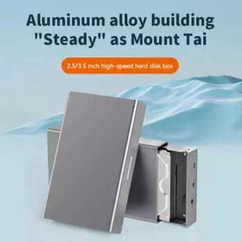 Корпус для жесткого диска Blueendless 3,5 дюйма, адаптер SATA-USB3.1Type-C, корпус внешнего жесткого диска для SSD-диска, алюминиевый корпус для жесткого диска для настольного компьютера