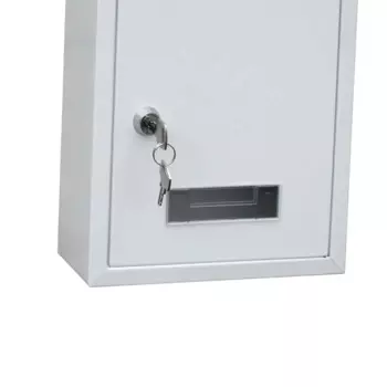 Коррозионно-стойкий почтовый ящик 22x6 5x30 см, настенный почтовый ящик, безопасный, Чехол черный