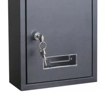 Коррозионно-стойкий почтовый ящик 22x6 5x30 см, настенный почтовый ящик, безопасный, Чехол черный