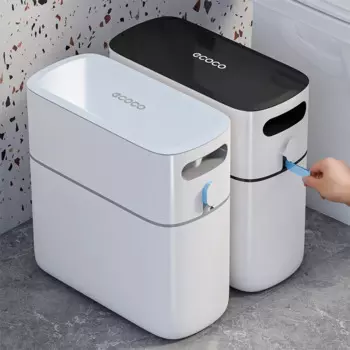 Корзина для мусора Ecoco для ванной комнаты, кухонные и домашние корзины для мусора, бытовые инструменты для уборки, аксессуары для сада