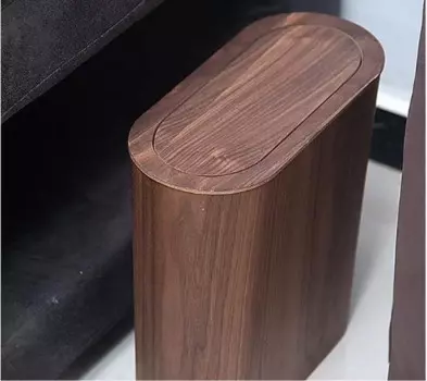 Корзина из массива дерева креативная кухонная корзина для хранения в скандинавском стиле деревянная корзина для мусора большой вместимости с крышкой кухонная корзина для мусора