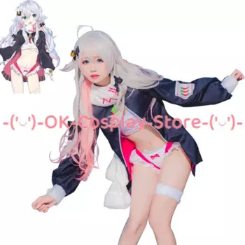 Костюм для косплея аниме YouTuber VTuber Kagura Бана, женская сексуальная униформа горничной, милая Рождественская одежда на Хэллоуин, костюм на заказ