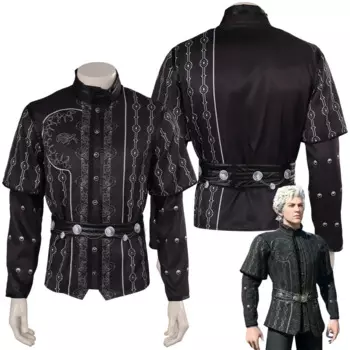 Костюм для косплея Baldur Cos ворота астариона для мужчин, фантазийный костюм, маскировка, пальто для взрослых, ролевая игра, черный наряд, костюм для Хэллоуина и карнавала