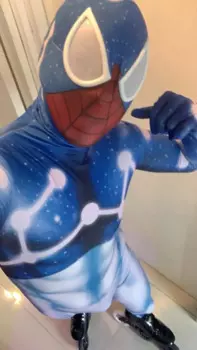 Костюм для косплея COSMIC Star Spiderman, костюм на Хэллоуин для мальчиков и мужчин, супергерой Zentai Disfraces Para, костюм на Хэллоуин для взрослых и детей