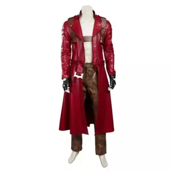 Костюм для косплея Dante, мужской костюм DMC, роскошный наряд для взрослых, костюм для косплея на Хэллоуин, куртка для косплея