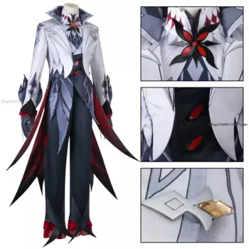 Костюм для косплея Genshin Impact Arlecchino, Фонтейн, костюм Фати Harbinger, женская одежда, C-костюм, синий океан, горячий поиск, Хэллоуин