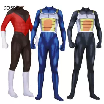 Костюм для косплея из аниме Z Super Jiren Vegeta, комбинезон зентай, комбинезоны, костюмы на Хэллоуин для женщин, мужчин и детей